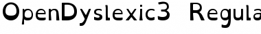 OpenDyslexic 3 Regular Font