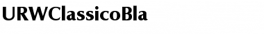 Download URWClassicoBla Font Download URWClassicoBla Font