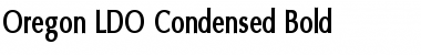 Oregon LDO Condensed Bold Font