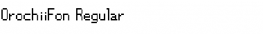 OrochiiFon Regular Font