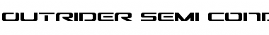 Outrider Semi-Condensed Font