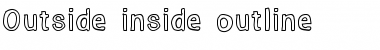 Outside inside outline Font