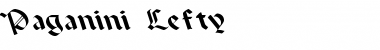 Download Paganini Lefty Font Download Paganini Lefty Font