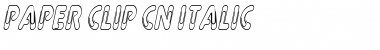 Paper Clip Cn Italic Italic Font