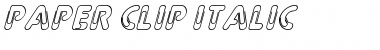 Paper Clip Italic Font