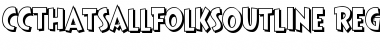 CCThatsAllFolksOutline&nbsp;Regular