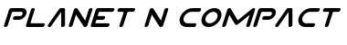 Planet N Compact Italic Italic Font