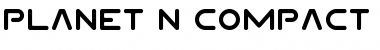 Planet N Compact Regular Font