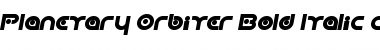 Planetary Orbiter Bold Italic