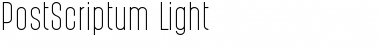 PostScriptum Light Font