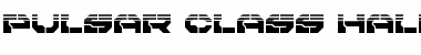 Pulsar Class Halftone Regular Font
