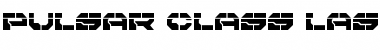 Pulsar Class Laser Regular Font