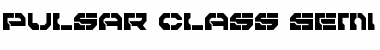 Pulsar Class Semi-Condensed Font
