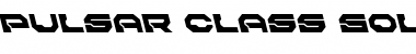 Pulsar Class Solid Leftalic Italic Font