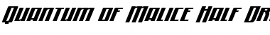 Quantum of Malice Half-Drop Italic Font
