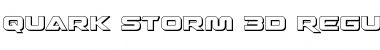 Quark Storm 3D Font