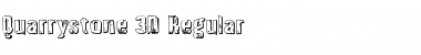Quarrystone 3D Regular Font