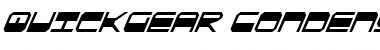 QuickGear Condensed Italic Condensed Italic Font