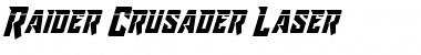 Raider Crusader Laser Font