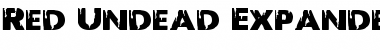 Red Undead Expanded Expanded Font