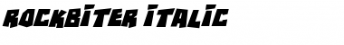 RockBiter Italic Font