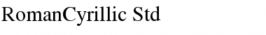 RomanCyrillic Std Regular Font