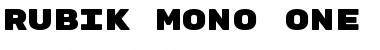 Rubik Mono One Regular Font