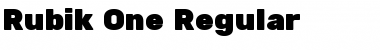 Download Rubik One Font