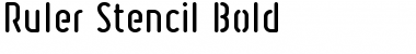 Download Ruler Stencil Font