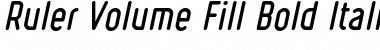 Ruler Volume Fill Bold Italic Font