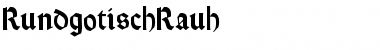 Rundgotisch Rauh Regular Font