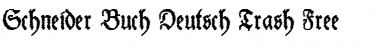 Download Schneider Buch Deutsch Trash Free Font