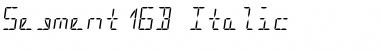 Segment16B Italic Font