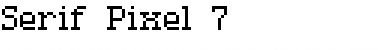 Download Serif Pixel-7 Font