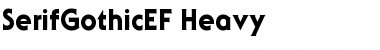 SerifGothicEF-Heavy Regular Font