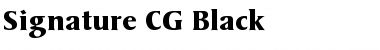 Signature CG Black Regular Font