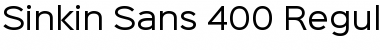 Download Sinkin Sans 400 Regular Font