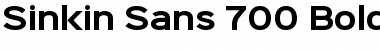 Sinkin Sans 700 Bold 700 Bold Font