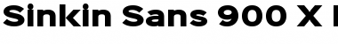 Sinkin Sans 900 X Black 900 X Black Font