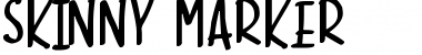 Skinny Marker Regular Font