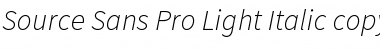 Source Sans Pro Light Italic