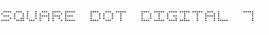 Square Dot Digital-7 Regular Font