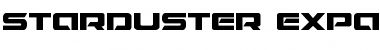 Starduster Expanded Font