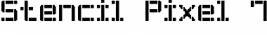 Stencil Pixel-7 Regular Font