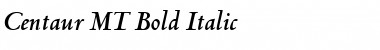 Centaur MT Bold Italic