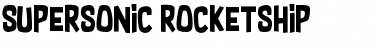 Supersonic Rocketship Regular Font