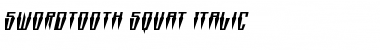 Download Swordtooth Squat Italic Font