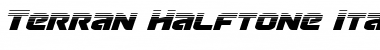 Terran Halftone Italic Italic Font