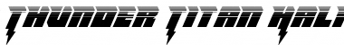 Thunder Titan Halftone Regular Font