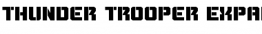 Thunder Trooper Expanded Font